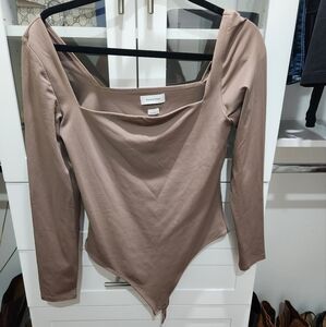 Babaton Taupe Long Sleeve Top